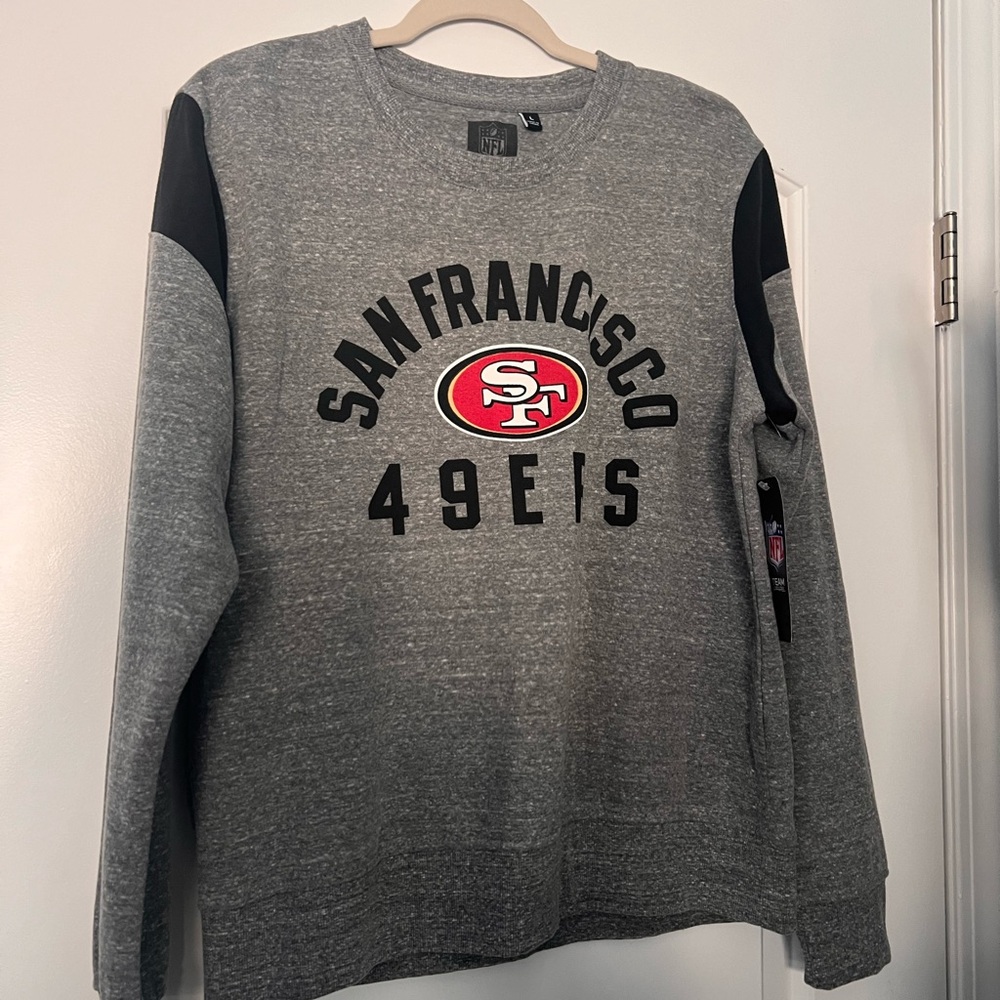 49ers crewneck pullover sweater
